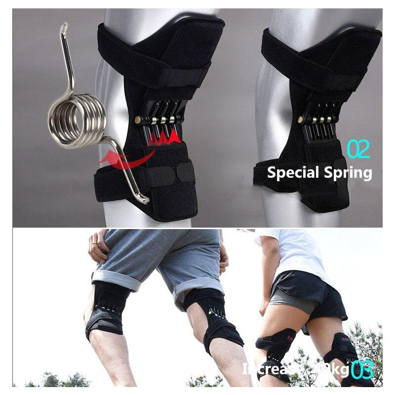 PowerLift Knee Support Pads with special spring design for enhanced stability and comfort during physical activities.