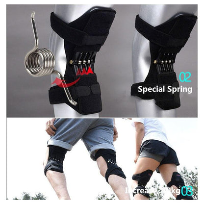 PowerLift Knee Support Pads with special spring design for enhanced stability and comfort during physical activities.
