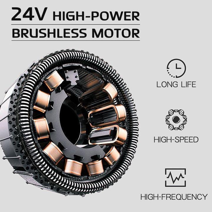 24V high-power brushless motor featured in Power Pulse Massage Gun for high-speed and long-life performance.