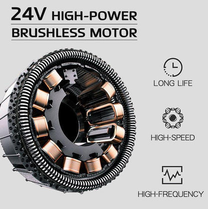 24V high-power brushless motor featured in Power Pulse Massage Gun for high-speed and long-life performance.