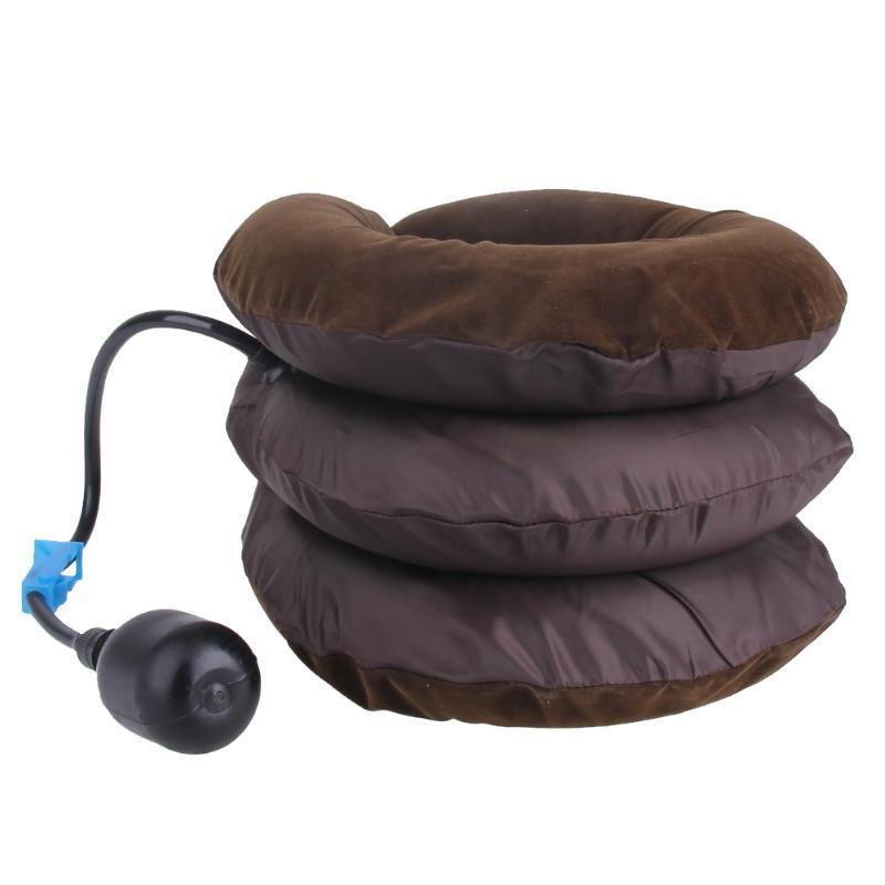 Neck Stretcher Air Traction Pillow with inflatable design for neck pain relief and relaxation.