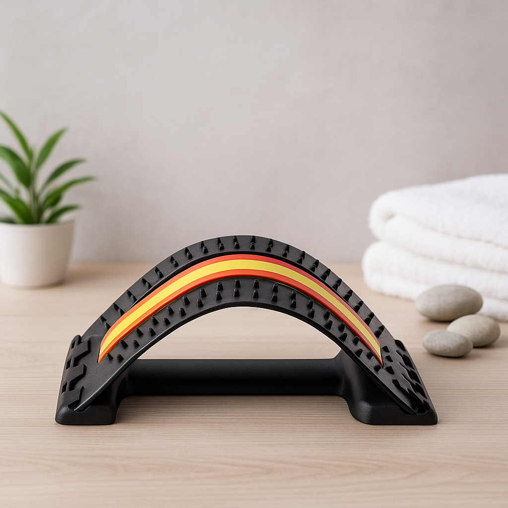 Back Pain Relief Massage Stretcher for improving posture and relieving back pain in just 10 minutes a day.