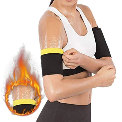 Slimming Arm Compression Sleeves worn by a woman during workout, emphasizing support and comfort.