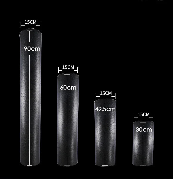 Yoga Foam Roller - Fitness Equipment in various sizes: 90cm, 60cm, 42.5cm, and 30cm.