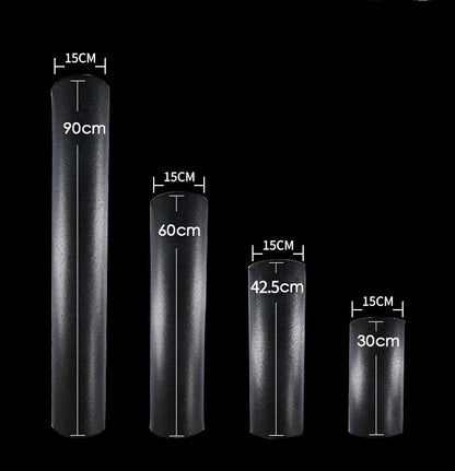 Yoga Foam Roller - Fitness Equipment in various sizes: 90cm, 60cm, 42.5cm, and 30cm.