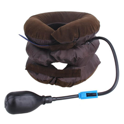 Neck Stretcher Air Traction Pillow with inflatable design for neck pain relief.