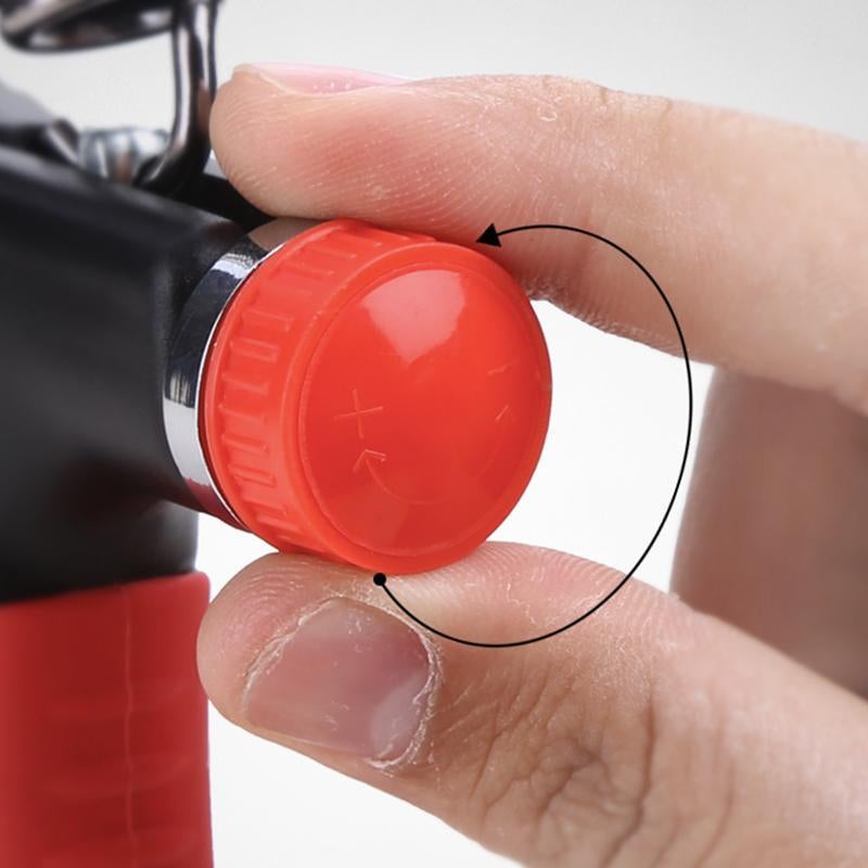 Image showing a close-up of a hand adjusting the knob of an Adjustable Hand Gripper Tool.