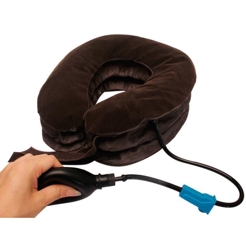 Neck Stretcher Air Traction Pillow in use, providing relief for neck pain and tension.
