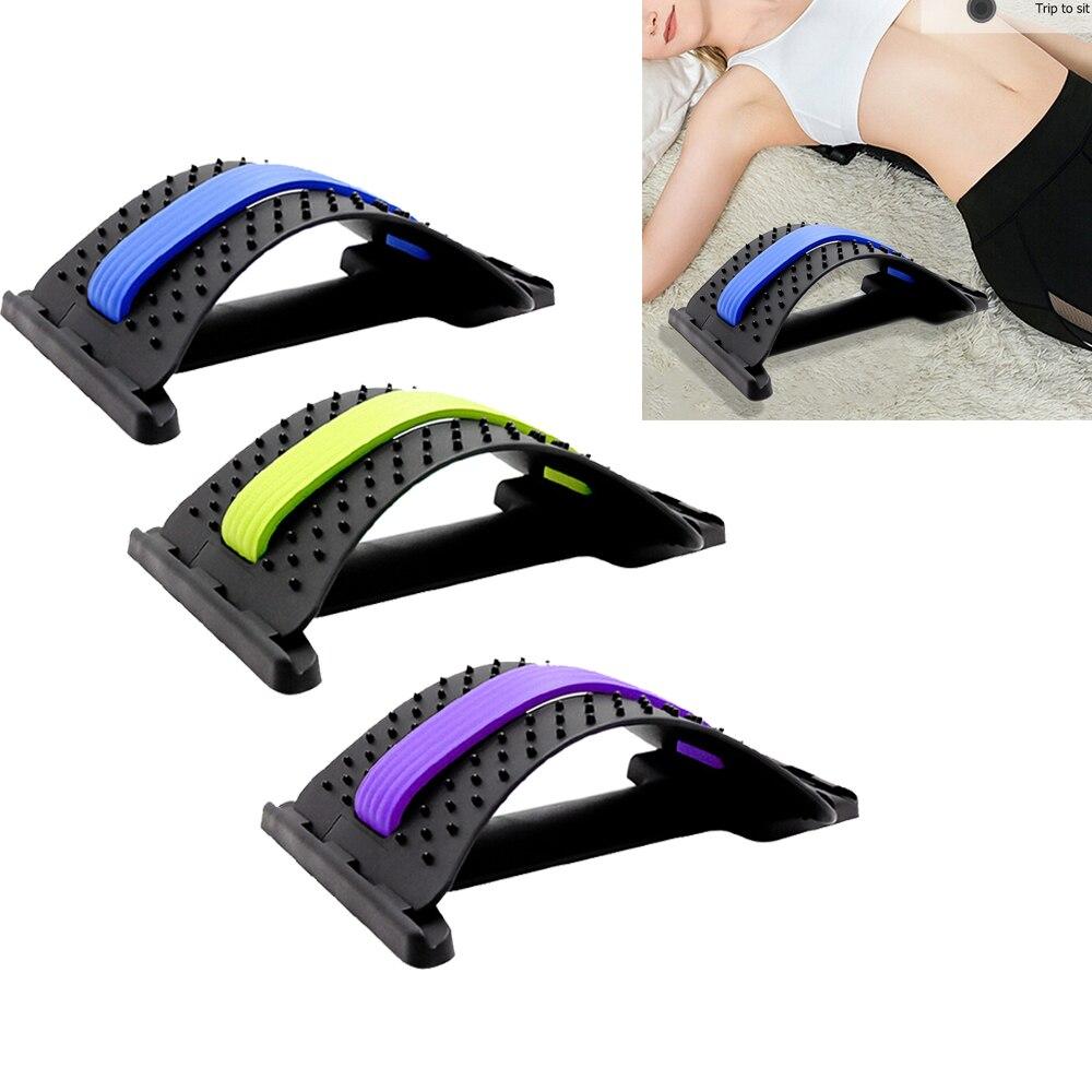 Back Pain Relief Massage Stretcher set of three color options for spine support and posture improvement.
