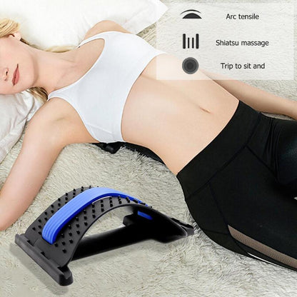Back Pain Relief Massage Stretcher in use for spinal support and posture improvement during a relaxing session.