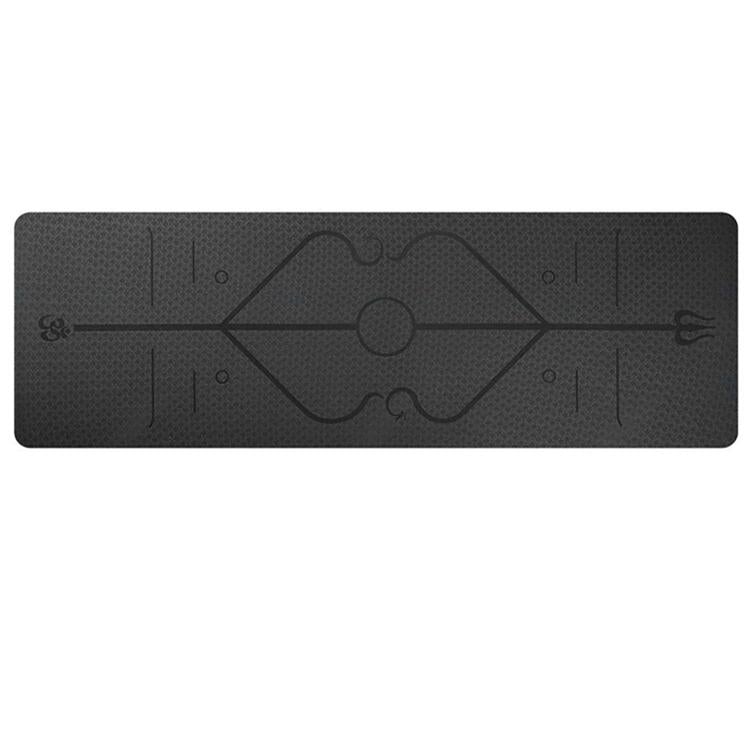 Non-Slip Yoga Mat with Alignment Lines featuring a unique design for better posture and stability during practice.